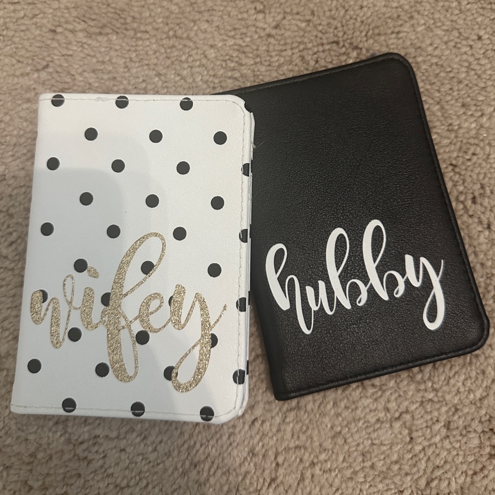 Hubby & Wifey Passport Holders